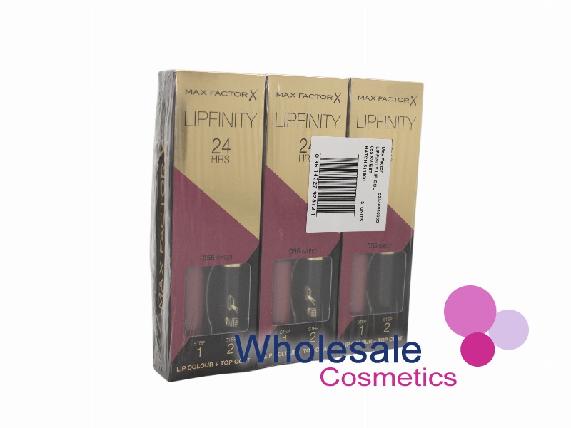 6 x Max Factor LipFinity Lip Colour - 055 SWEET